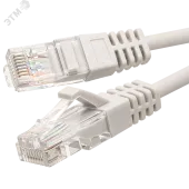 Патч-кордUTP 5e 4x2 26AWG (7x0.16mm) Cu LSZH серый 0,5м