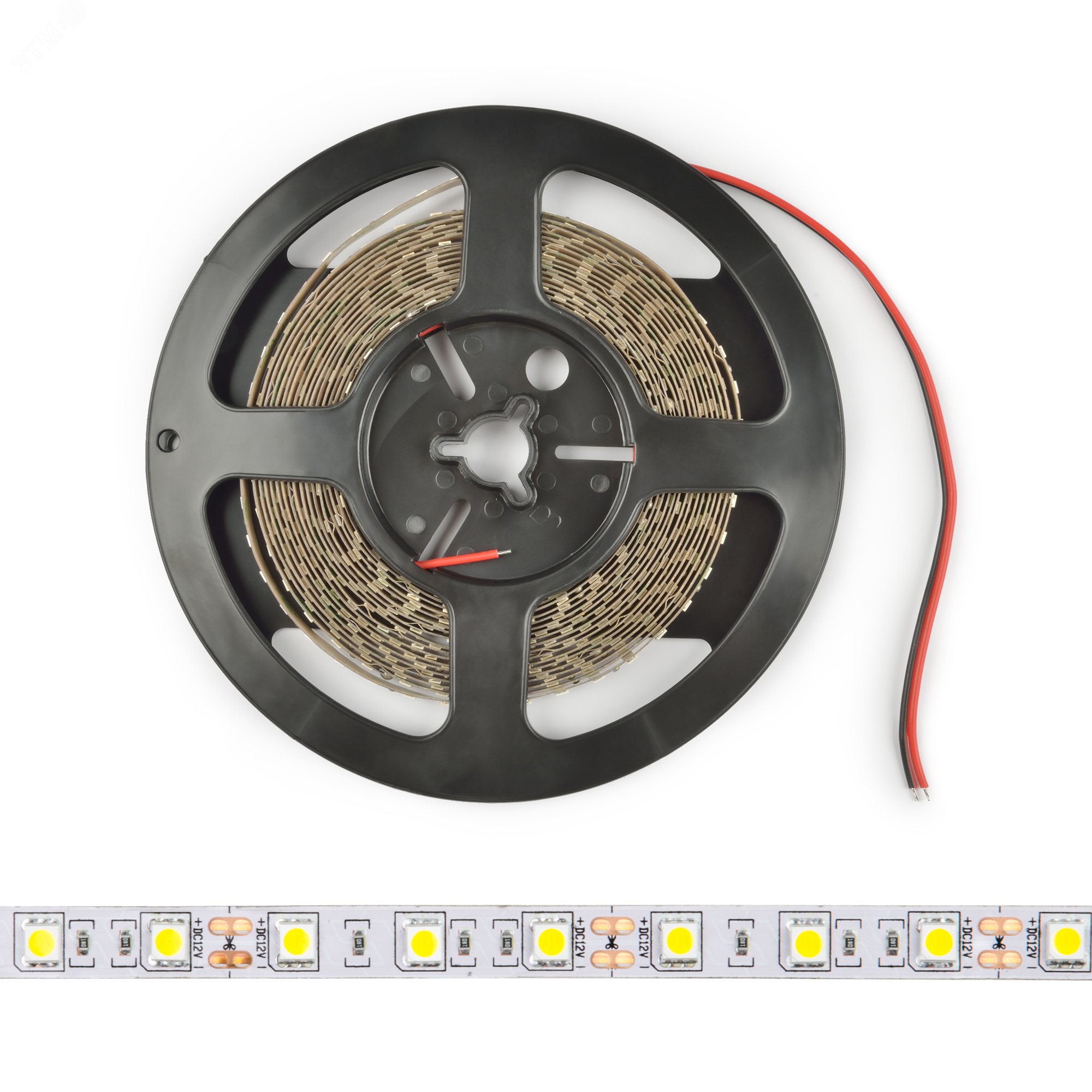 ULS-M25-5050-60LED/m-10mm-IP20-DC12V-14,4W/m-5M-6500К катушка в герметичной упаковке PROFI