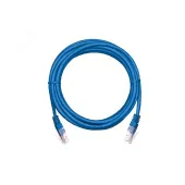 Шнур U/UTP 4 пары категория 5e 2хRJ45/8P8C T568B медный PVC синий 1.5м 10шт.