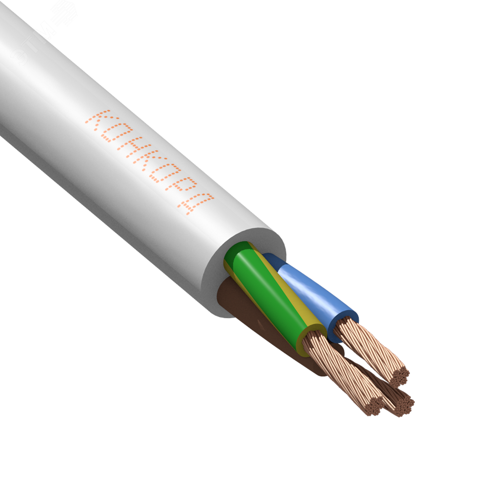 Провод ПВС 2х6+1x6  (бухта 10м)