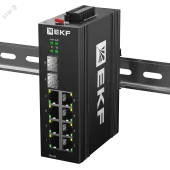 Коммутатор промышленный управляемый уровня L2 TSX-ML2-2GX/SFP-8GT, 2 порта 1000Base-X SFP, 8 портов 10/100/1000Base-T(X) RJ45, монтаж на динрейку TSX EKF