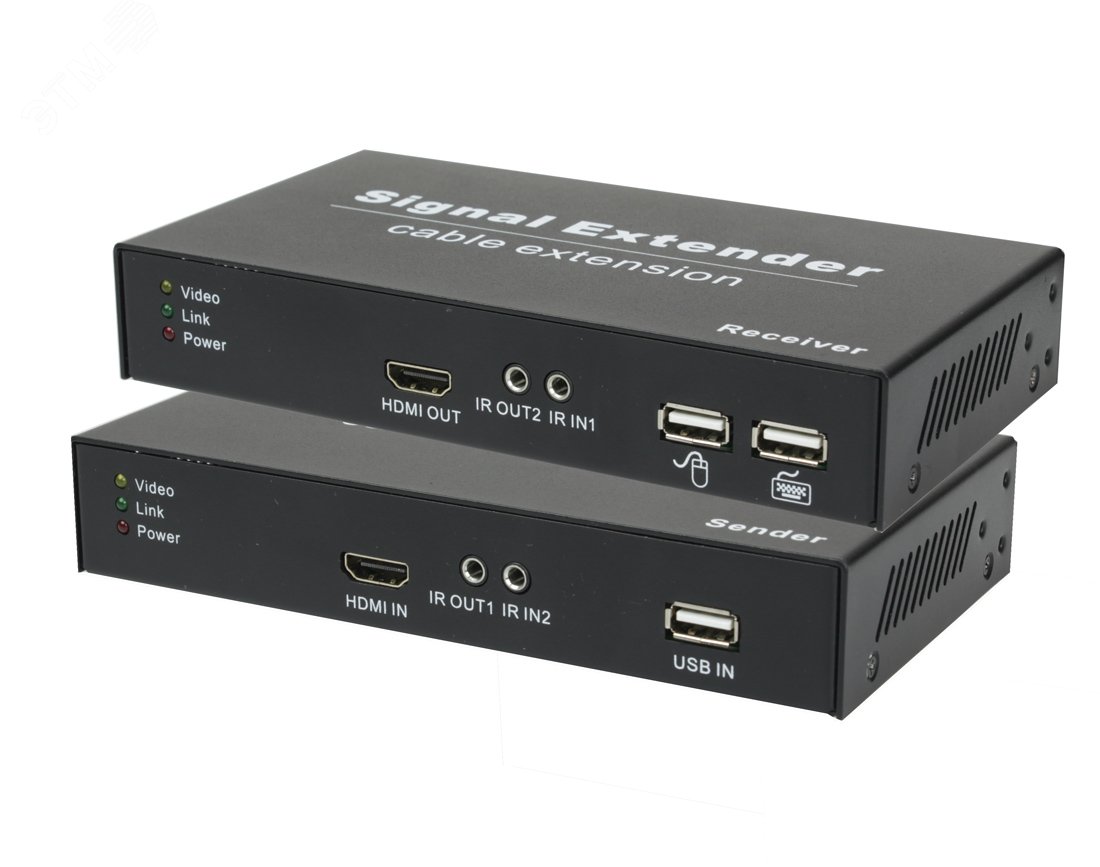 Передатчик HDMI/USB 1х HDMI-A, 2хTRS 3.5, 1хUSB-A, 1хRJ45 до 150 м