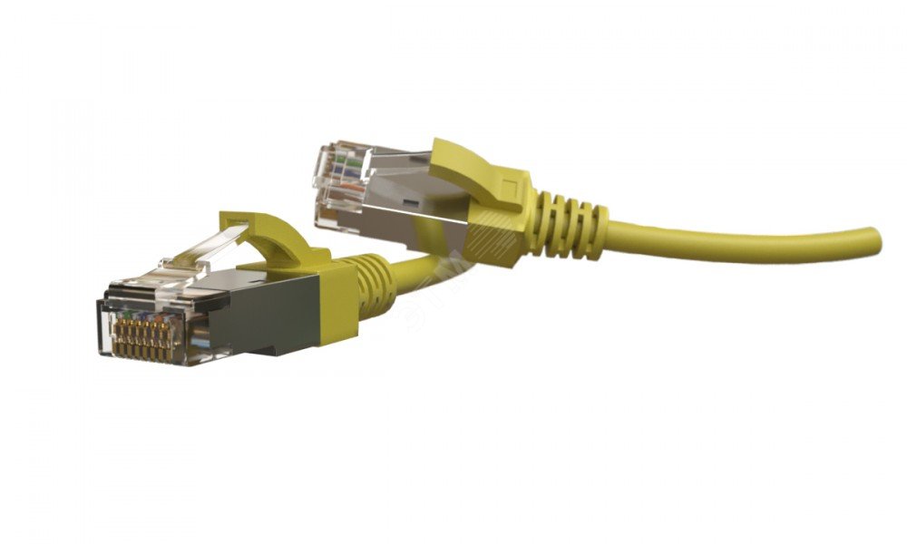 Патч-корд PC-LPT-SFTP-RJ45-RJ45-C6A-3M-LSZH-YL S/FTP категория 6a3 м желтый