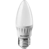 Лампа светодиодная LED 6вт E27 белый матовая свеча