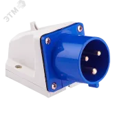 Вилка стационарная 523 2Р+РЕ 32А 220В IP44 PROxima