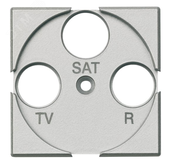 Axolute Лицевая панель для розеток TV + FM + SAT алюминий