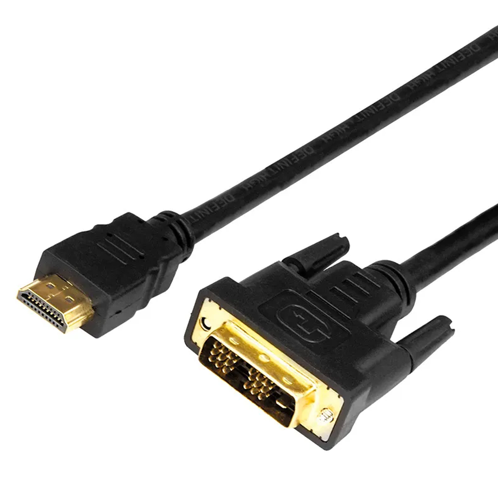 Кабель HDMI - DVI-D с фильтрами, 1,5 м., черный GOLD