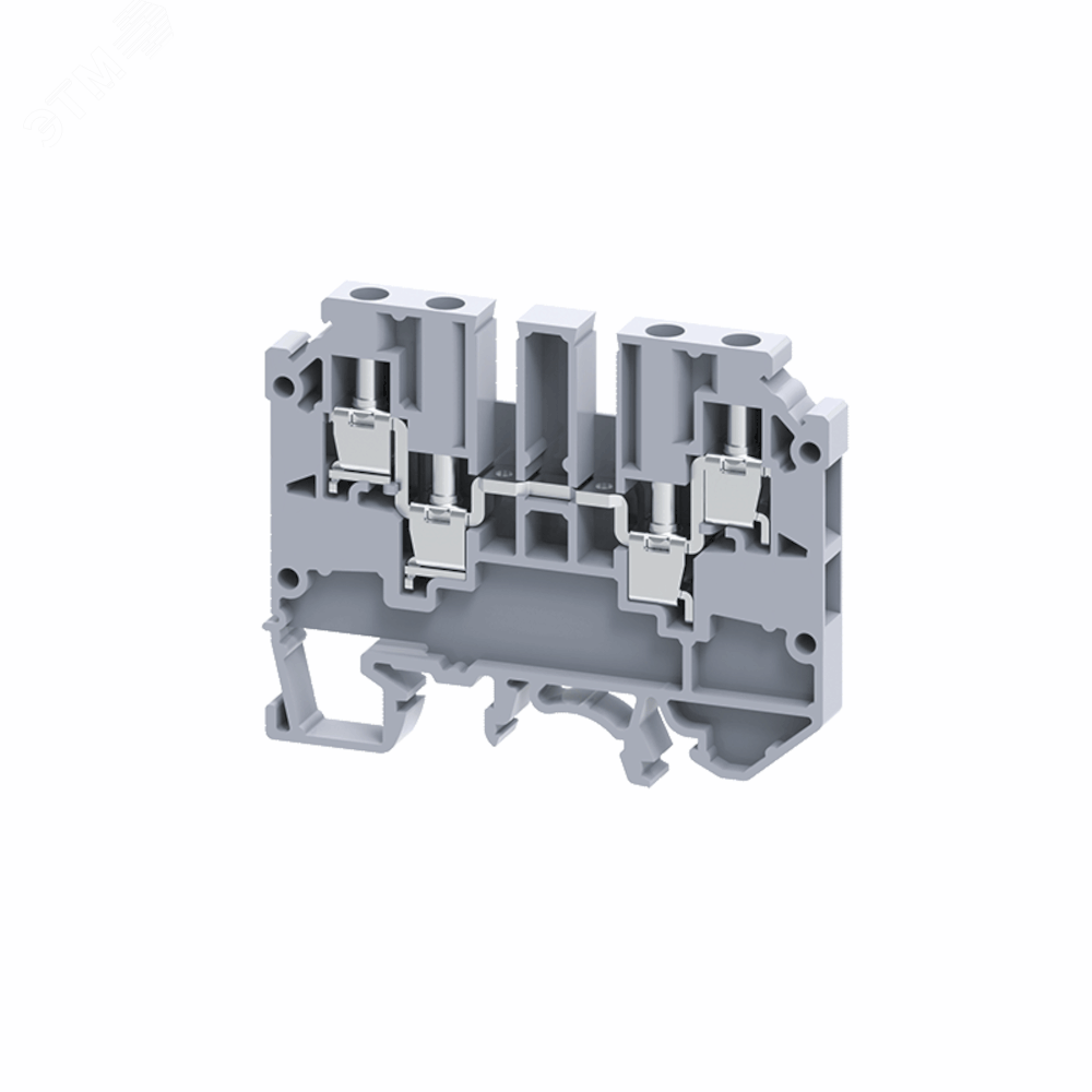 Клемма с 4 конт. 2,5 кв.мм винтовая OptiClip СMC-2,5-QUATTRO-(0,2-4)-I-BU-синий