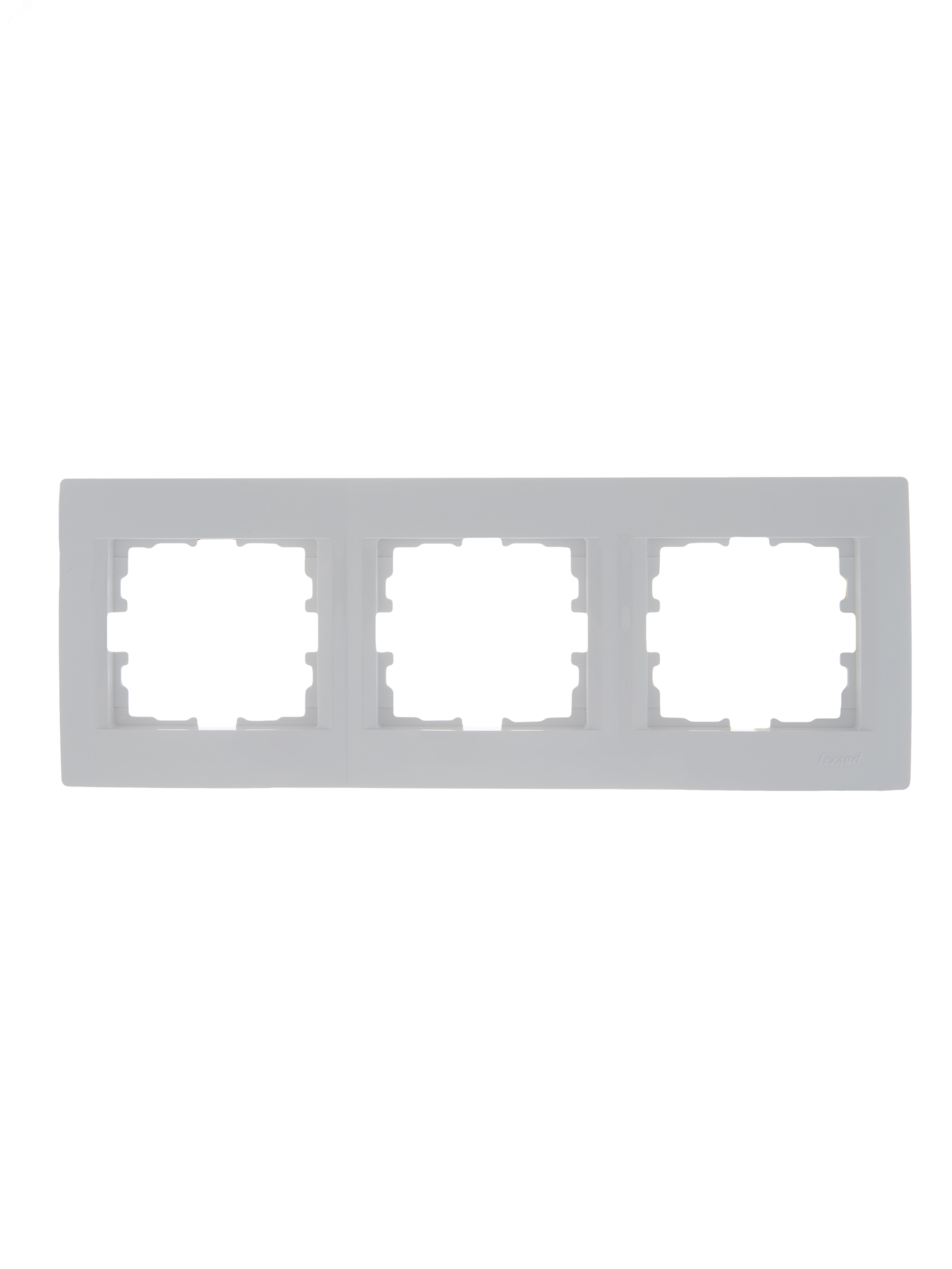 KARINA Рамка 3-ая горизонтальная б/вст белая (10шт/120шт)
