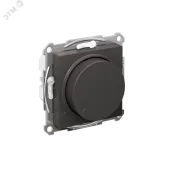 ATLASDESIGN СВЕТОРЕГУЛЯТОР (диммер) повор-нажим, LED, RC, 400Вт, мех., БАЗАЛЬТ