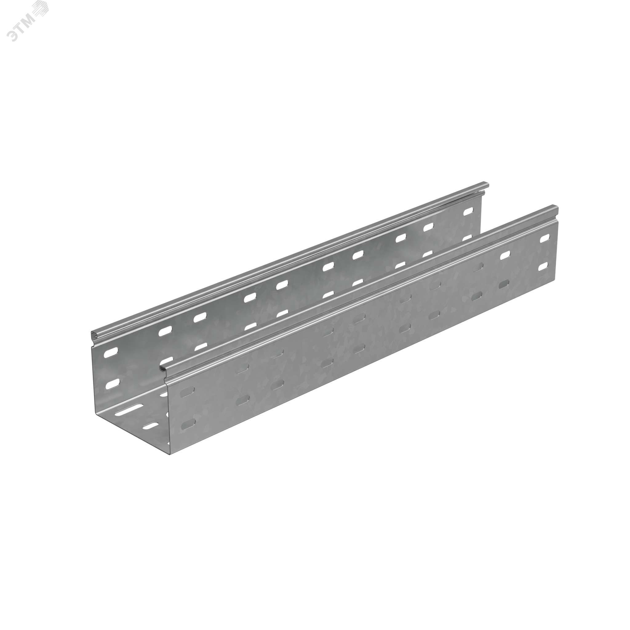 Лоток перф. 80х100х0,8 L2500 мм Стандарт ПЛЮС INOX304