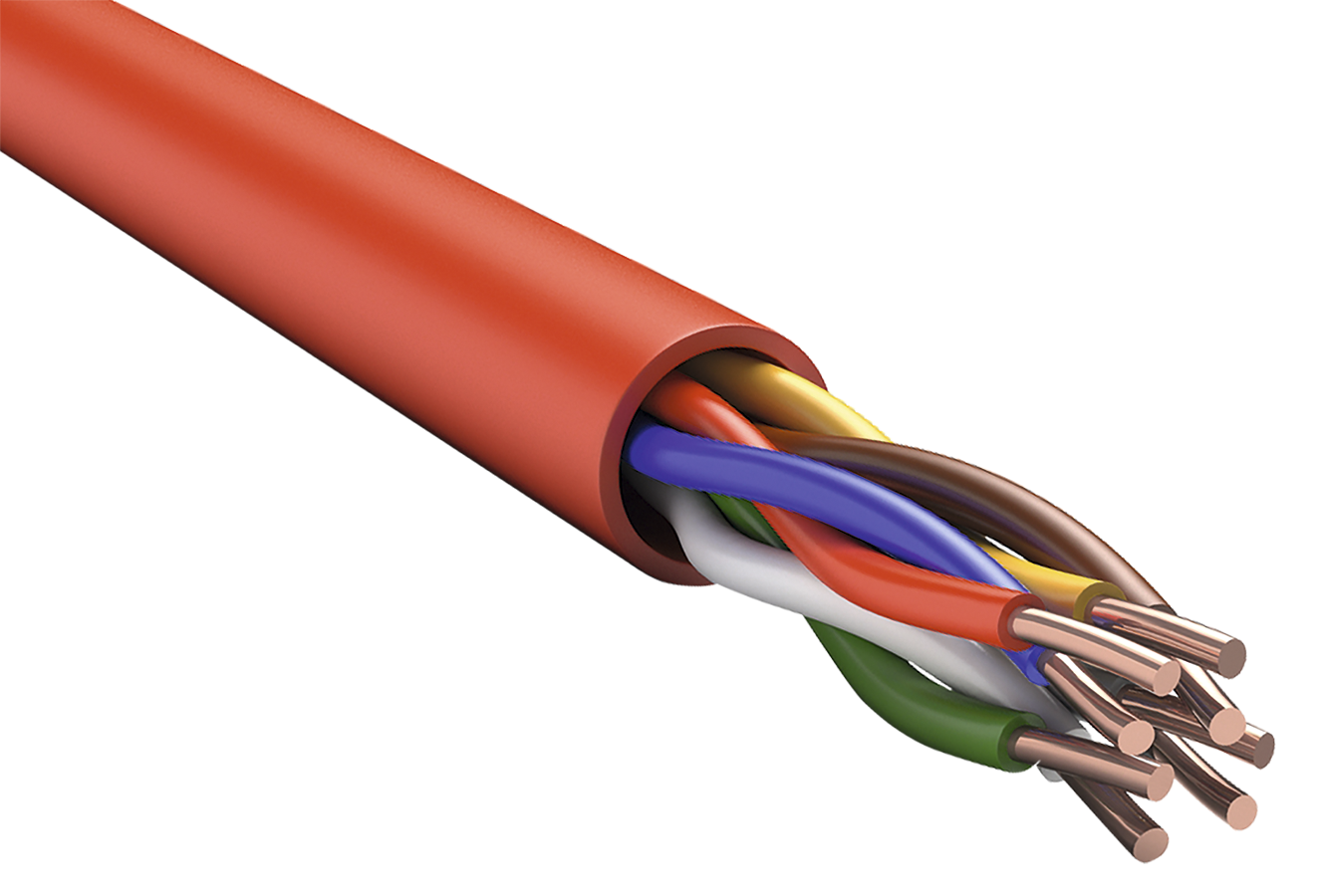 Кабель КПСнг(А)-FRLSLTх 2х2х0.75 красный 200 м ITK