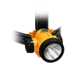 Фонарь налобный аккумуляторный , 3W LED, аккум. 3,7V 1200 mAh, 240 Lm, 8 часов,