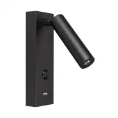 Светильник SP-BED-CHARGE-S60x125-3W Warm3000 (BK, 20 deg, 230V) (ARL, IP20 Металл, 3 года)