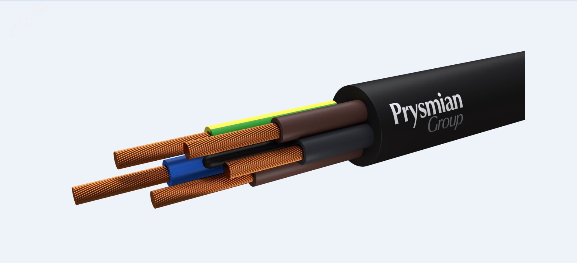 Провод ПВС 5х0.75Черный барабан