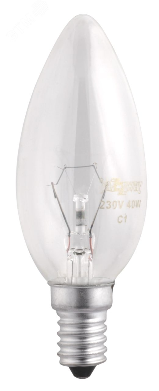 Лампа накаливания B35 240V 40W E14 clear
