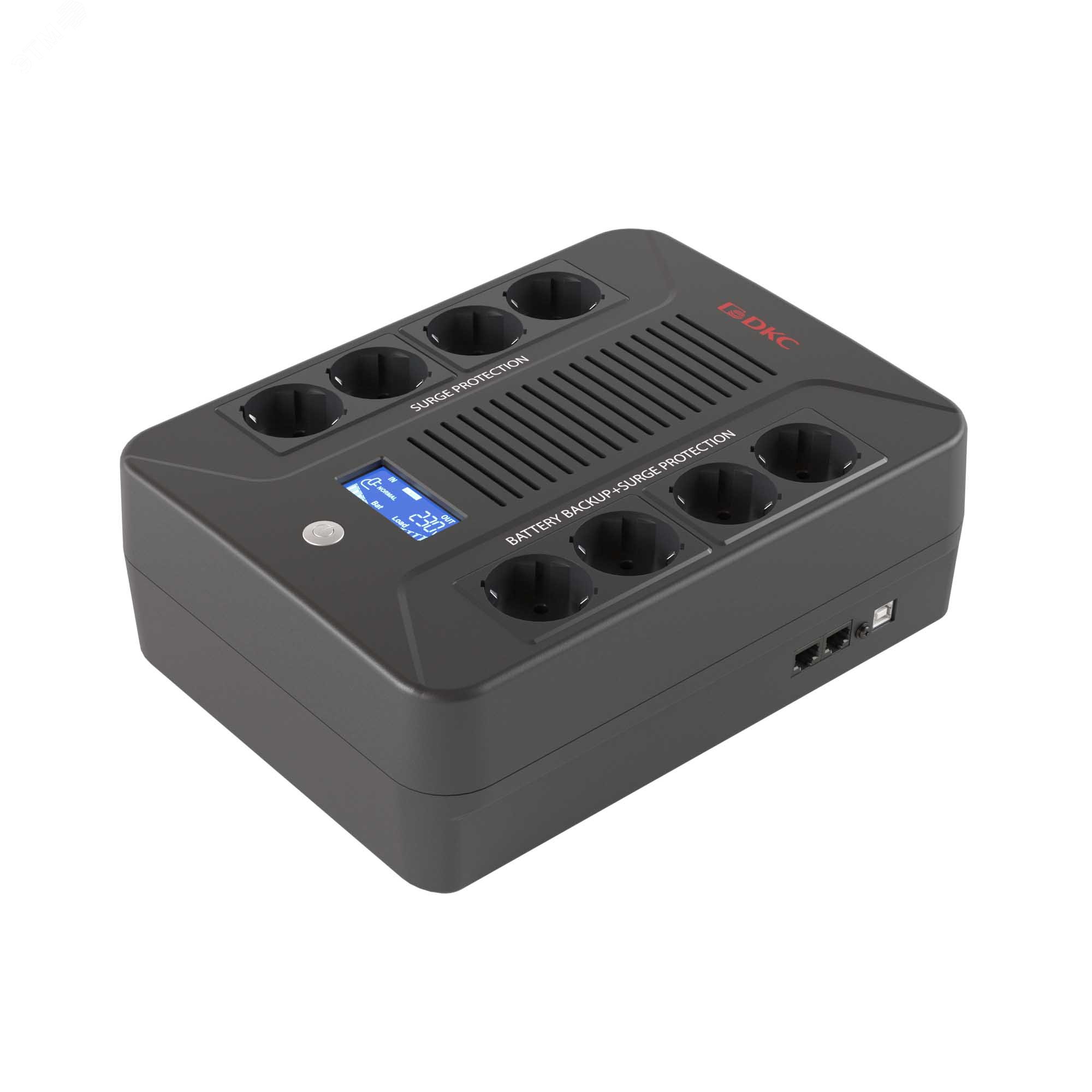 Источник бесперебойного питания line-interactive, Info PDU, 600 ВА/360 Вт, 1/1,8xSchuko,  LCD, 1x7Aч