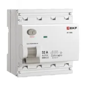 Выключатель дифференциального тока ВД-100N  4P 32А 30мА тип AC эл-мех 6кА PROXIMA EKF
