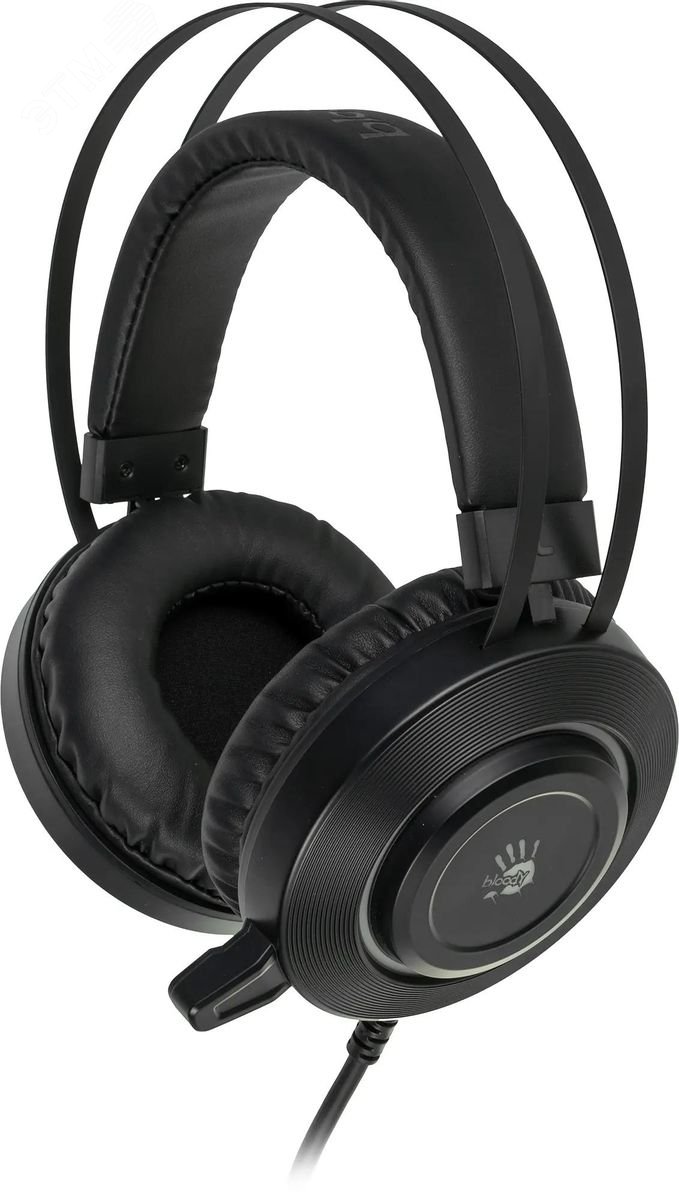 Гарнитура мониторная Bloody G521, кабель 2.3м, USB, черный