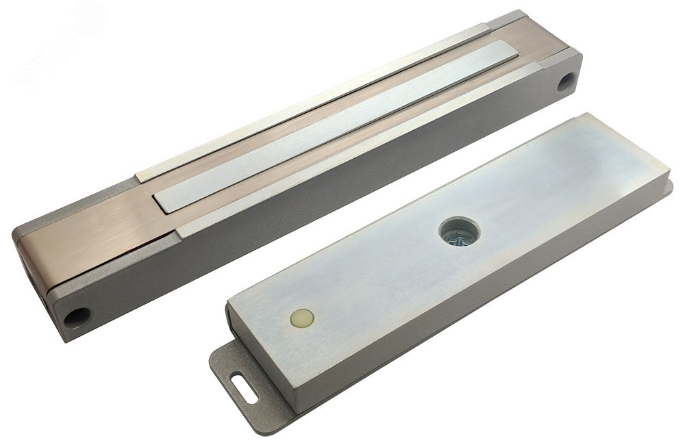 Замок электромагнитный ALM-300FR-12V, усилие удержания якоря 250-300 кгс, серый