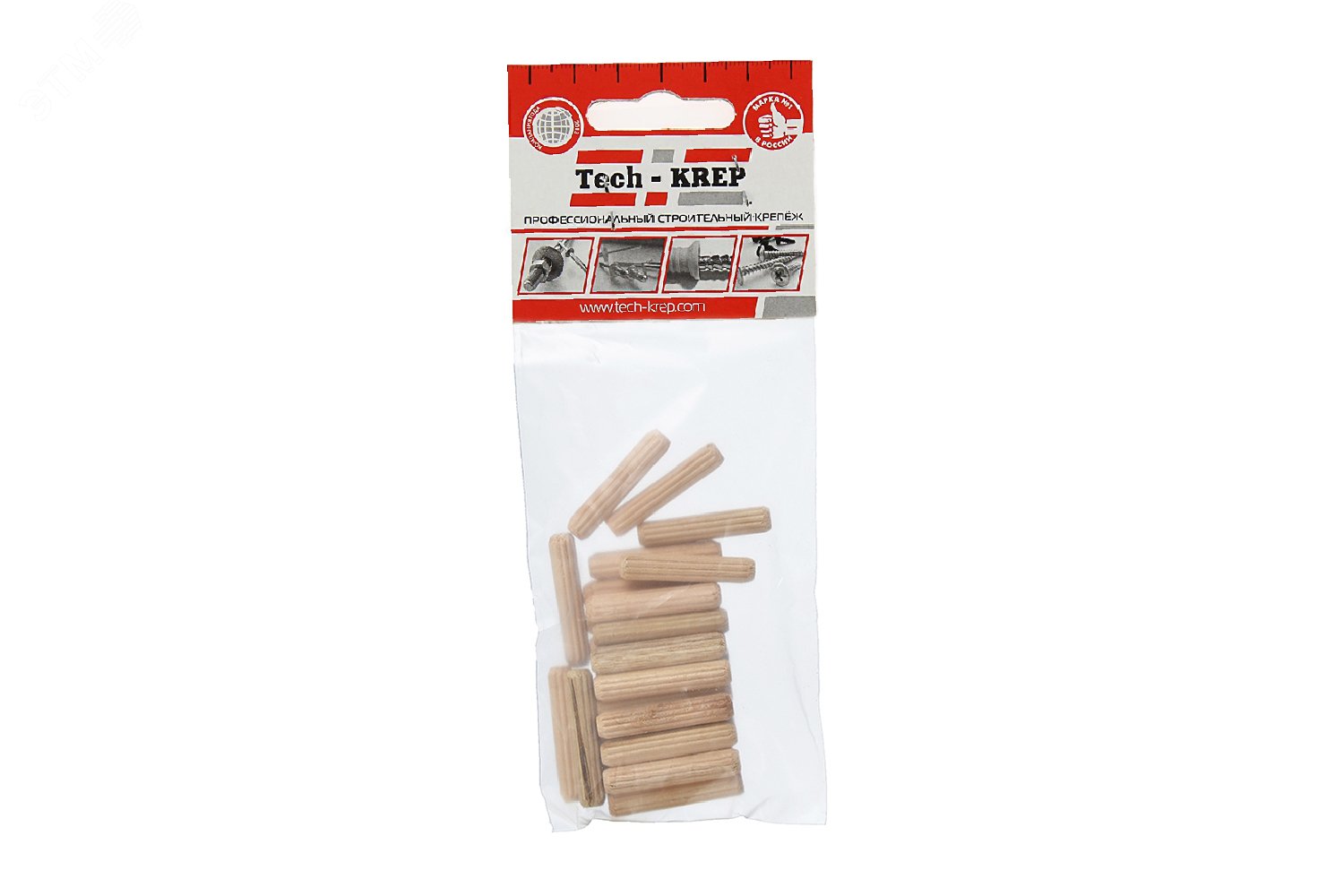 Шкант мебельный 8х35 (19 шт) - пакет Tech-Krep