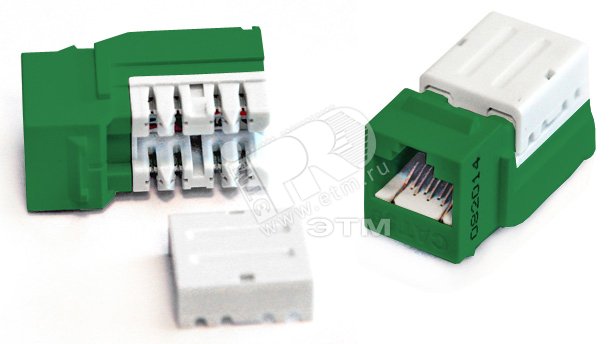 Вставка Keystone Jack RJ45(8P8C) категория 6 110 IDC черная