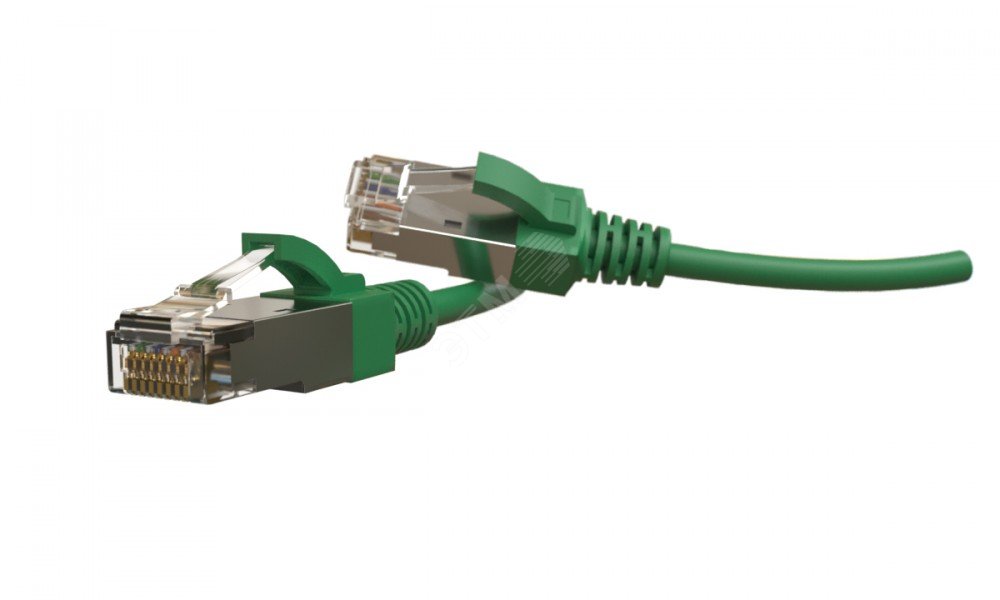 Патч-корд PC-LPT-SFTP-RJ45-RJ45-C6A-2M-LSZH-GN S/FTP категория 6a2 м зеленый