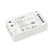 Диммер ARL-SIRIUS-TUYA-RGBW-SUF (12-24V, 4x4A, 2.4G) (ARL, IP20 Пластик, 3 года)