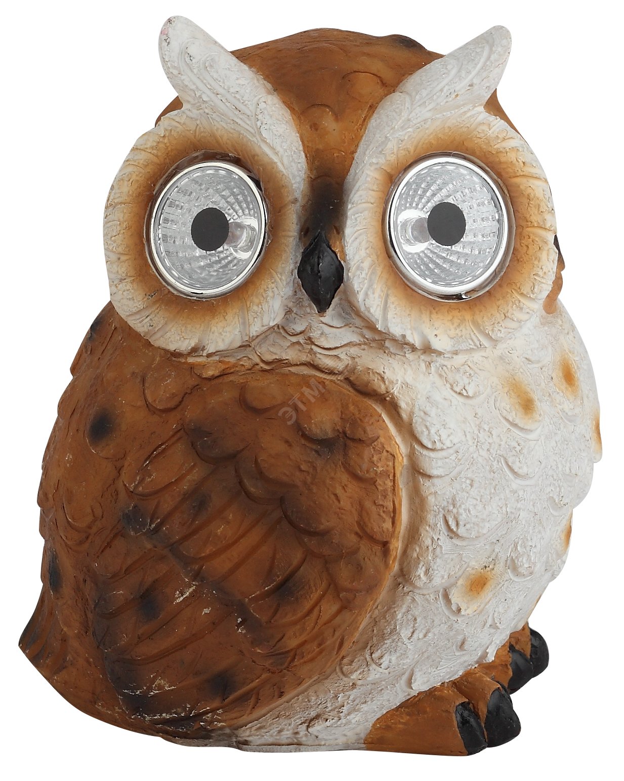 Эра Садовый светильник Филин рыжий на солнечной батарее, полистоун, 13 см ERAFYS01-11