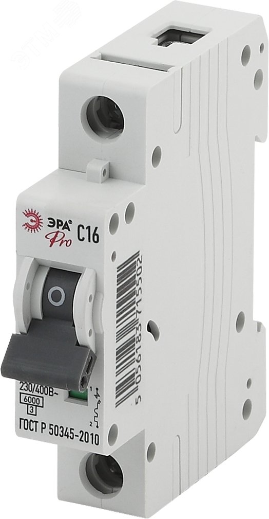 Выключатель автоматический PRO NO-901-44 ВА47-63 1P 16А кривая C 6кА ЭРА