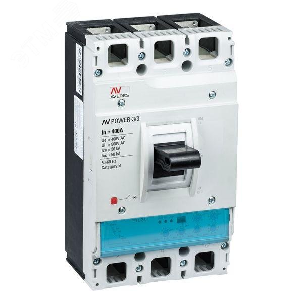 Выключатель автоматический AV POWER-3/4 4P 400А 50kA ETU2.0