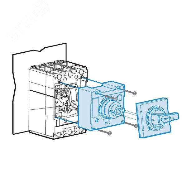 Выносная поворотная рукоятка EH4-S,TS800