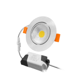 7W/4200K Хром 560Lm | Светодиодный светильник встраиваемый поворотный | FL-LED Consta B Aluminium FOTON LIGHTING