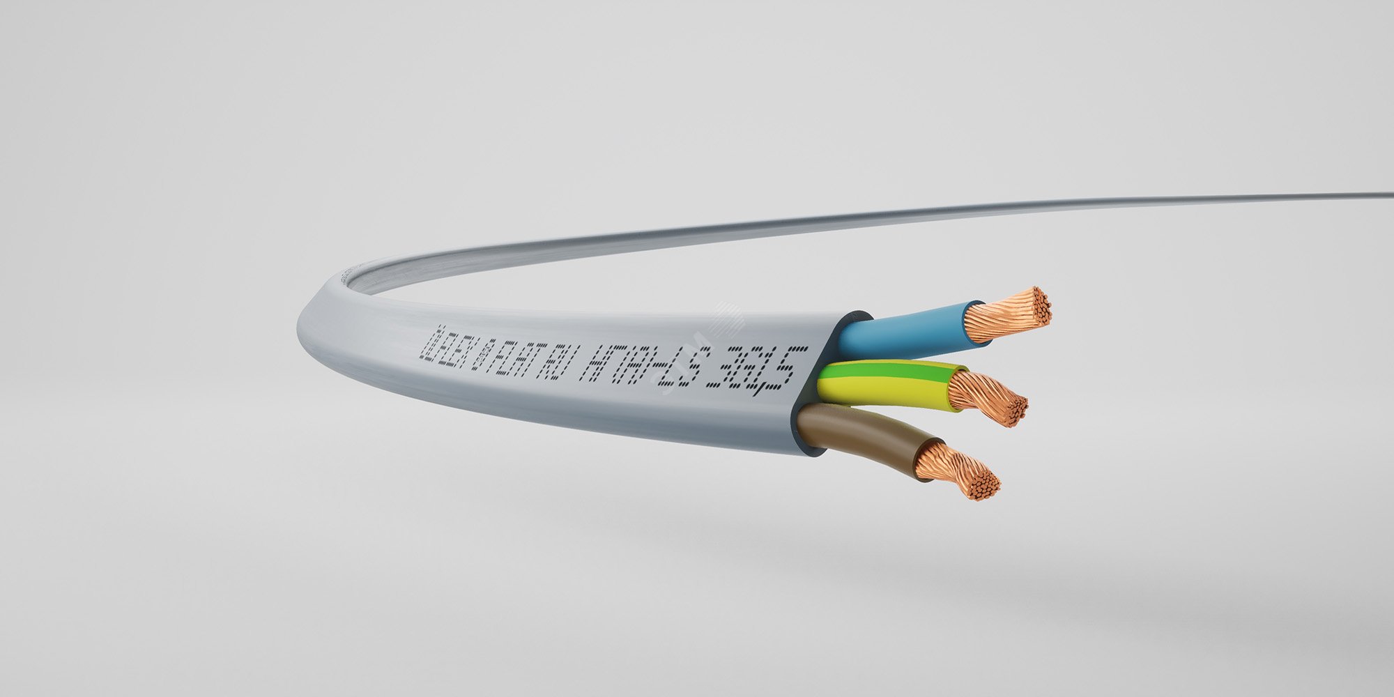 Кабель силовой FLEXICORE FLAT нг(А)-LS 3G1,5 (100м)