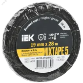 MIXTAPE 5 Изолента Х/Б 19мм 28м IEK