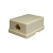 Розетка компьютерная 6P4C (RJ-11). 1 порт