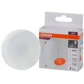 Лампа светодиодная LED 8 Вт GX53 4000К 640Лм таблетка 220 В (замена 60Вт) OSRAM