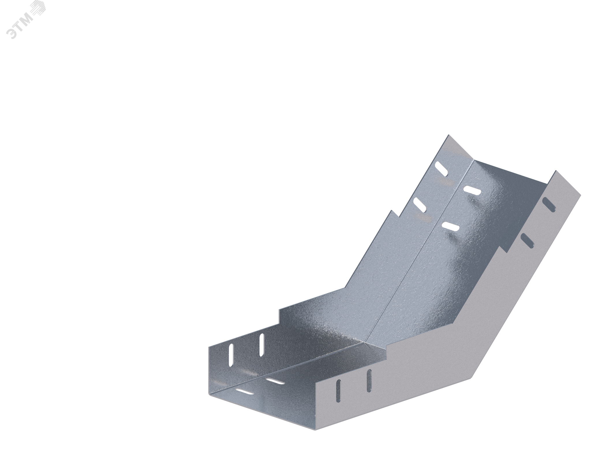 Лоток монтажный угловой 45 вверх ЛУ45В.150.100.400.1,2.1