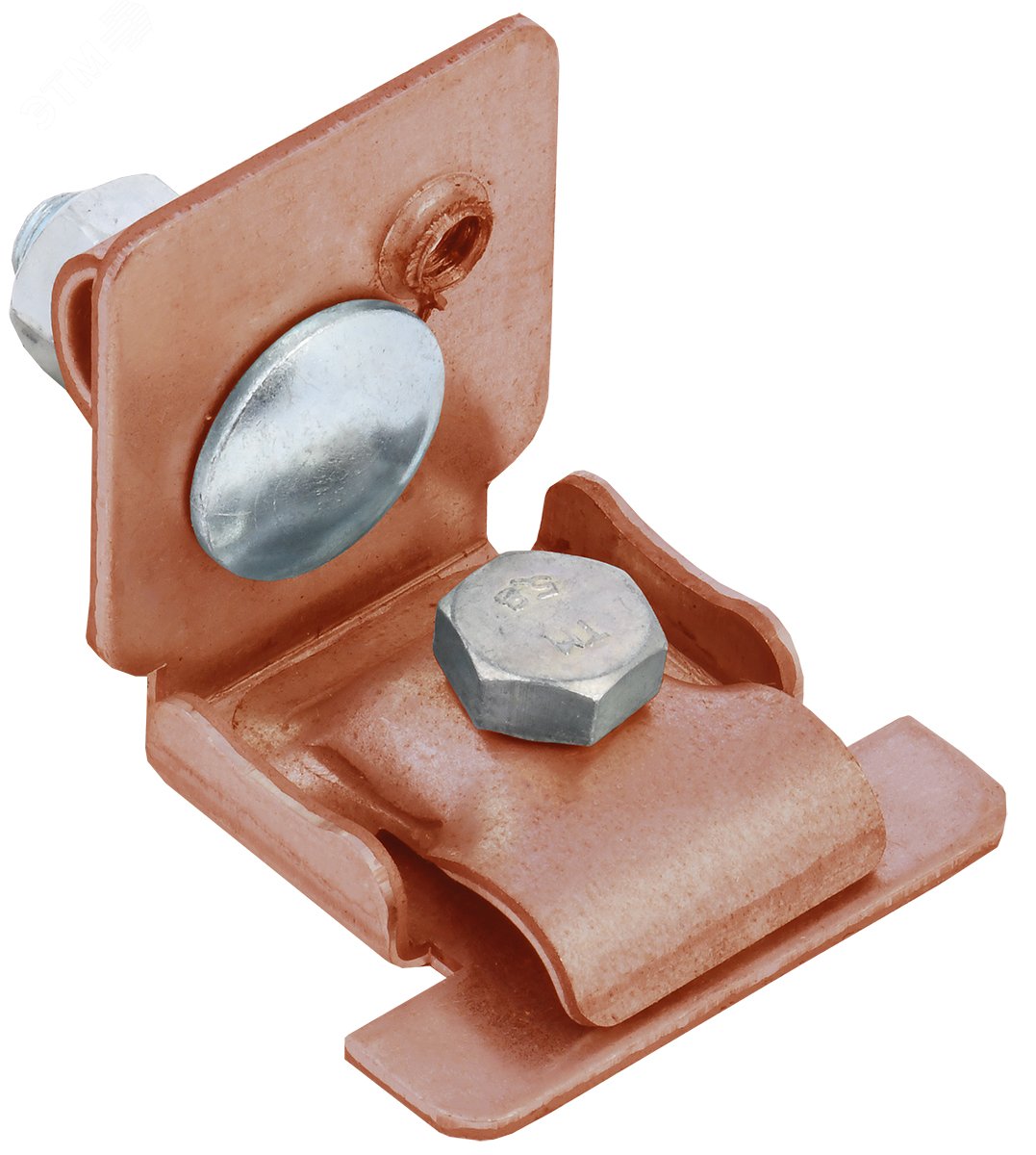 Держатель проводника круглого универсальный 6-10мм фальц 0,7-8мм медь