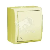 15 Aqua Выключатель проходной (переключатель) IP54 10А 250В винтовой зажим S15A слоновая кость