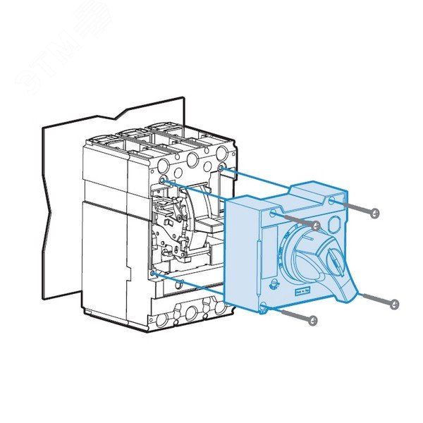 Поворотная рукоятка DH3-L,TS630