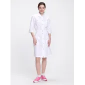Халат женский Симпл-004 (тк.Смесовая,120) MedLine, белый,40-42,170-176