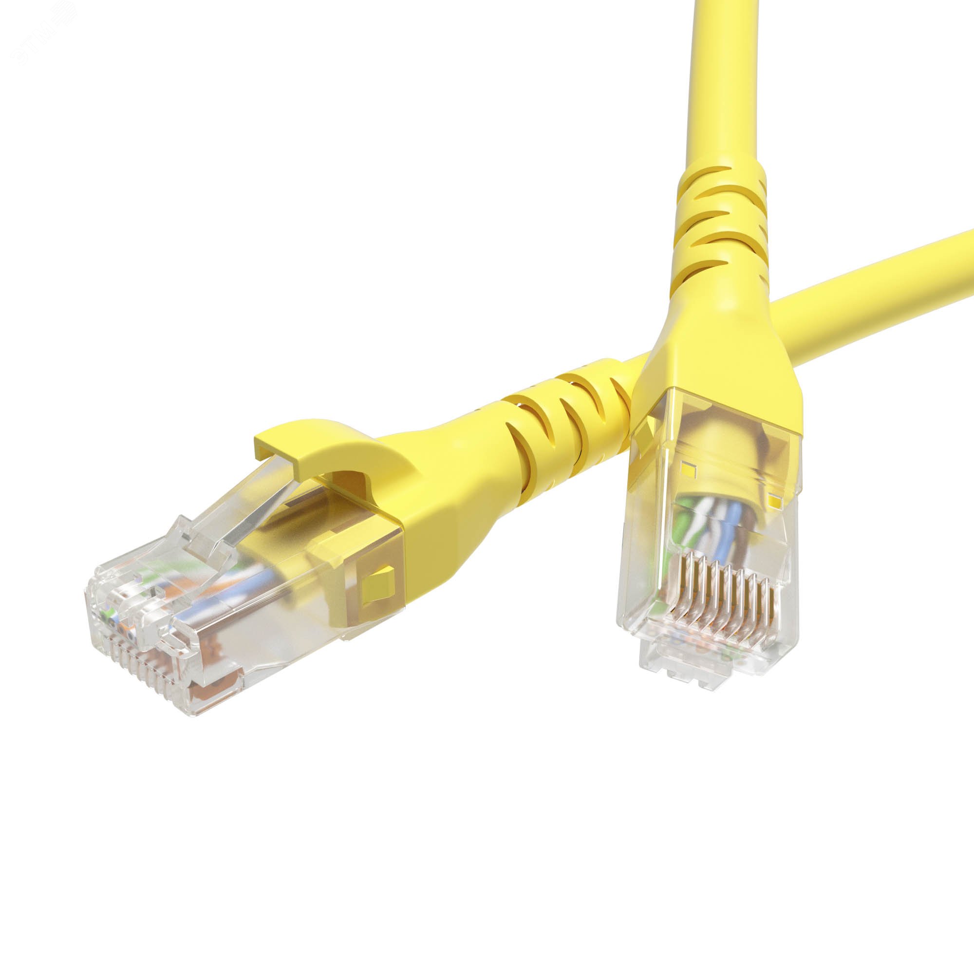 Патч-корд неэкранированный CAT6 U/UTP 4х2 LSZH желтый 1.5м