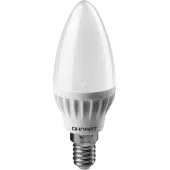 Лампа светодиодная LED 8вт E14 белый матовая свеча