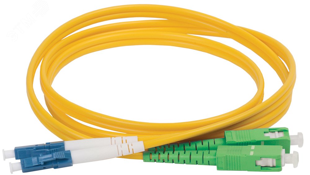 Патч-корд оптический 9/125 (OS2) SC/APC-LC/APC (Duplex) 20м