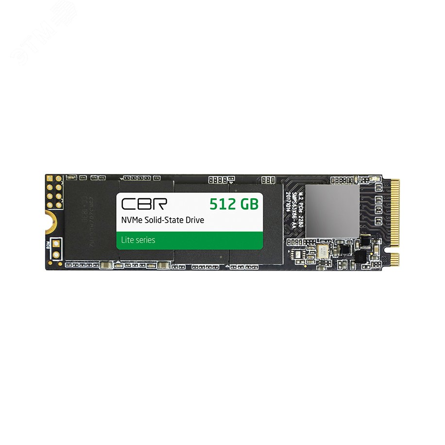 Накопитель SSD М.2 2280 512 Гб, NVMe 1.3, SM2263XT, 3D TLC NAND, 2100/1600 Мб/сек, серия Lite