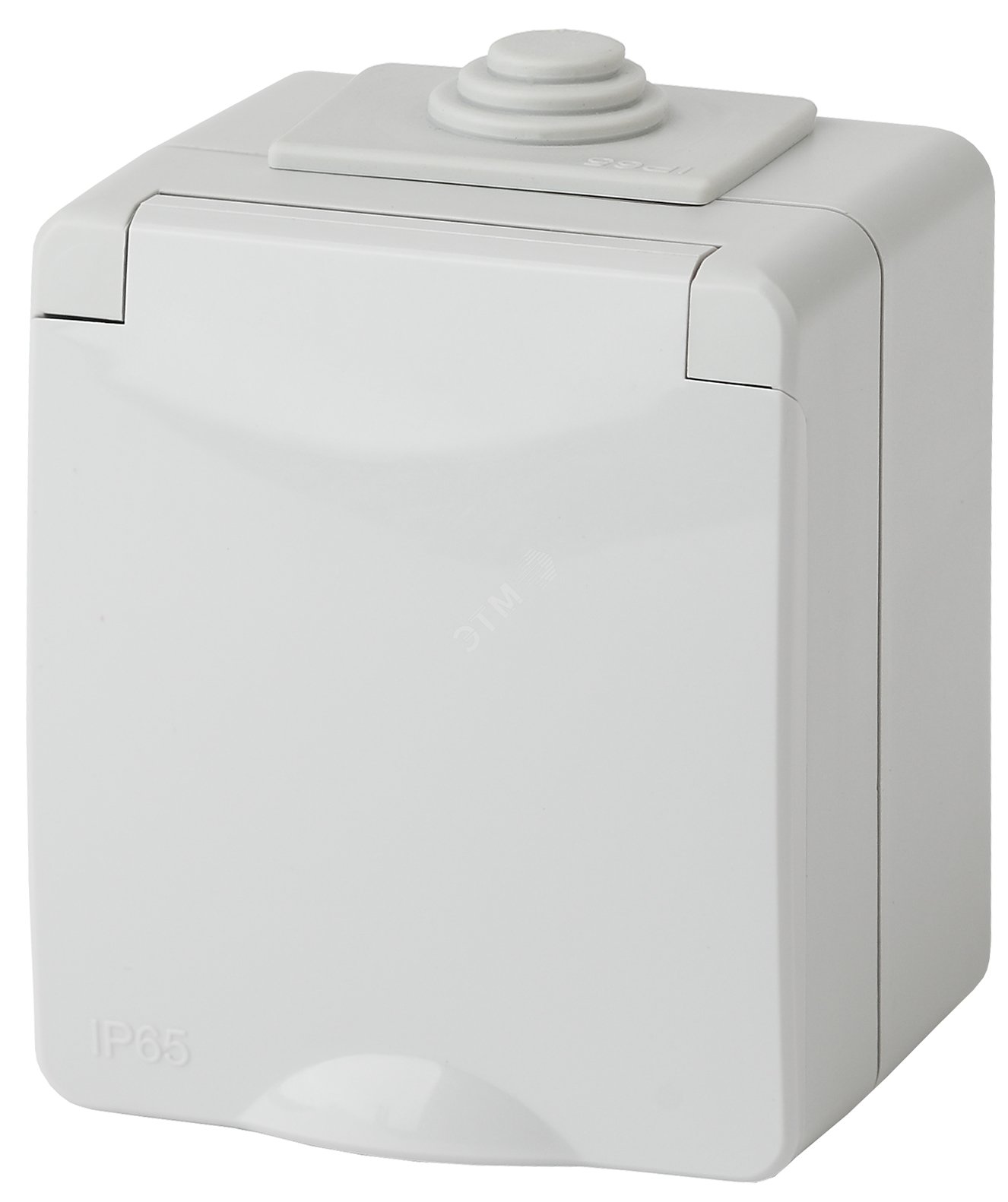 Розетка 2P+E IP65, шторки, 16A-250В, ОУ, Эра Эксперт, серый, 11-2602-03