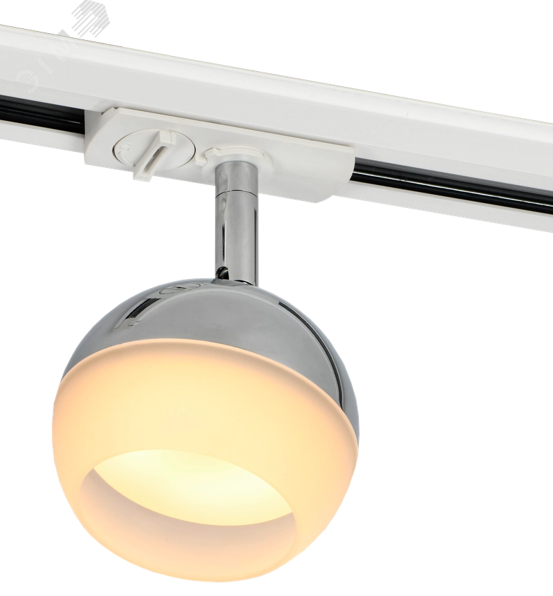 LIGHTING Светильник 4118 декоративный трековый поворотный под лампу GX53 хром IEK