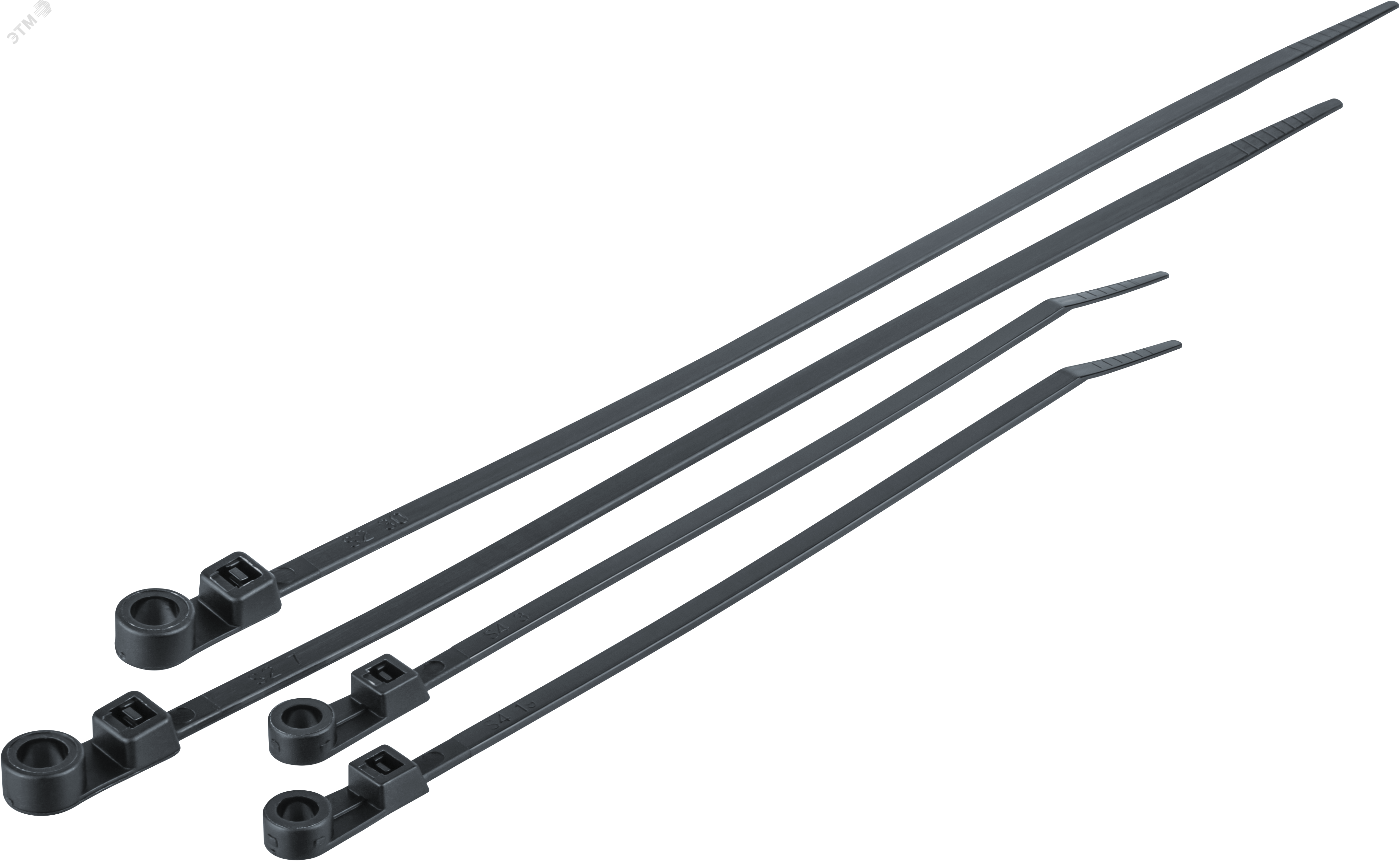 Хомут под винт 100х3,6 мм нейлон черный (100 шт в упак)