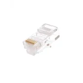 Коннектор RJ45/8P8C, Кат.5e, 3мкд, универсальный, под 0.47-0.51мм, неэкран., 1000 шт